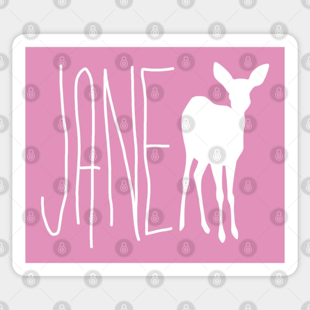 Jane Doe Sticker by Nicole Nichols